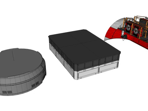 SF アーキテクチャ キットバッシュ 50 3Dモデル