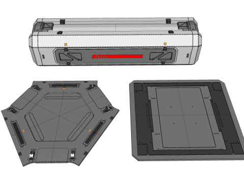 Sci-fi Architecture kitbash 50 3D 模型