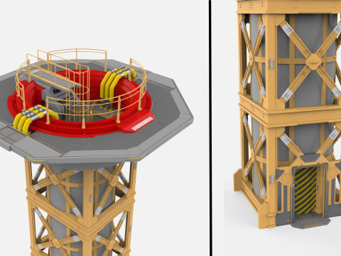 Sci-Fi elevator 1 3D मॉडल
