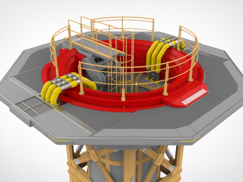 Sci-Fi elevator 1 3D Модель