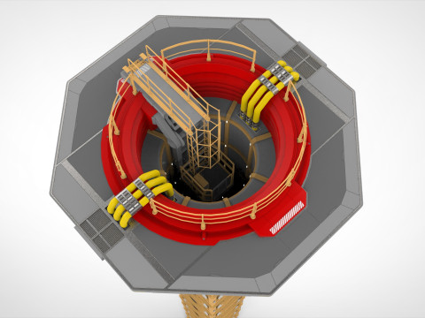 Sci-Fi elevator 1 3D Модель