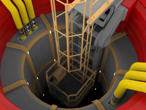 Sci-Fi elevator 1 3D Модель