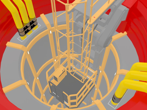 Sci-Fi elevator 1 3D Модель