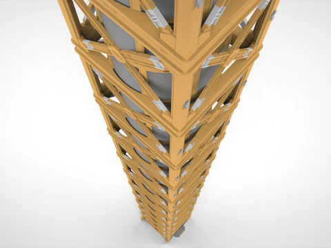 Науково-фантастичний ліфт 1 3D Модель