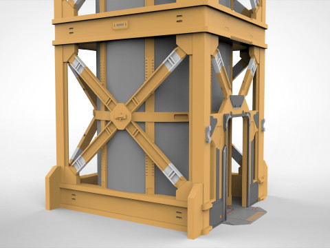 Sci-Fi elevator 1 3D Модель