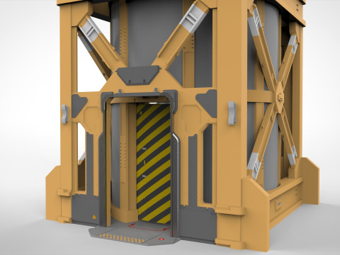 Sci-Fi elevator 1 3D Модель