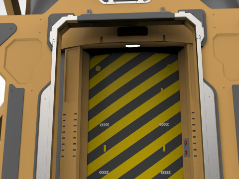 Sci-Fi elevator 1 3D Модель