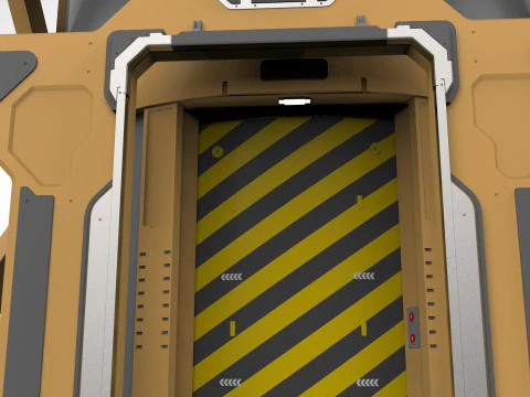 Науково-фантастичний ліфт 1 3D Модель