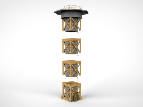 Sci-Fi elevator 1 3D Модель
