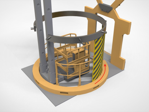 Sci-Fi elevator 1 3D Модель