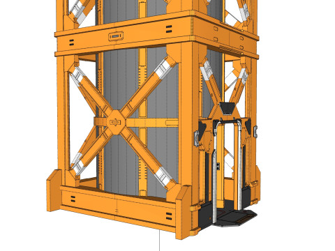 Sci-Fi elevator 1 3D Модель