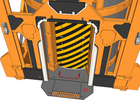 Науково-фантастичний ліфт 1 3D Модель