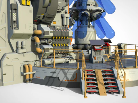 Sci-fi incubator 3D Model