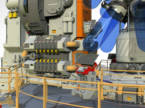 Sci-fi incubator 3D Model