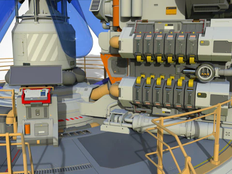 Sci-fi incubator 3D Model