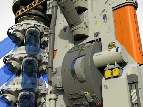 Sci-fi incubator 3D Model
