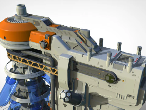 Sci-fi incubator 3D Model