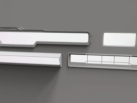 Sci fi trim sheets 5 3D Model