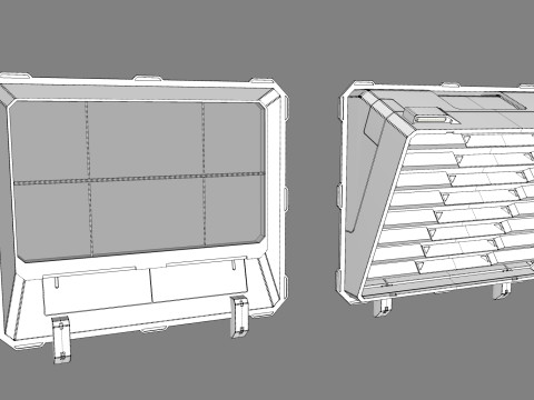 Sci fi trim sheets 5 3D Model