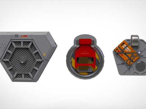 Sci-fi Architecture kitbash 52 Modelo 3D