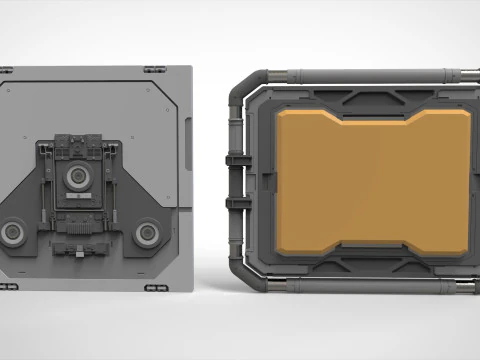 Kitbash de arquitetura de fic&ccedil;&atilde;o cient&iacute;fica 52 Modelo 3D