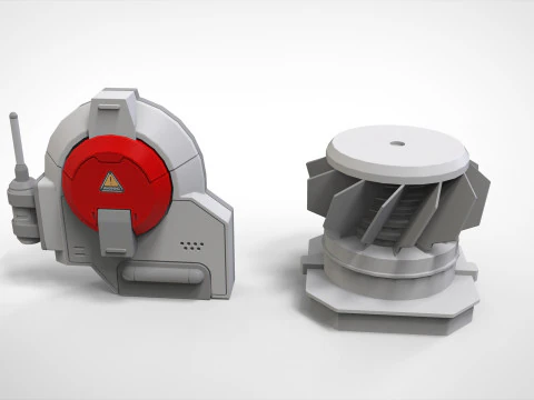 Kitbash de arquitetura de fic&ccedil;&atilde;o cient&iacute;fica 52 Modelo 3D