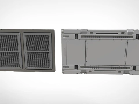 Kitbash de arquitetura de fic&ccedil;&atilde;o cient&iacute;fica 52 Modelo 3D