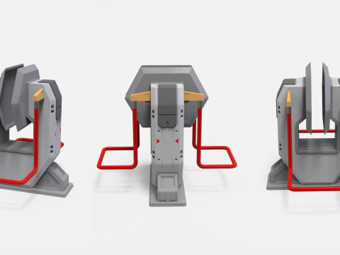 Kitbash de arquitetura de fic&ccedil;&atilde;o cient&iacute;fica 52 Modelo 3D