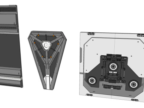 Kitbash de arquitetura de fic&ccedil;&atilde;o cient&iacute;fica 52 Modelo 3D