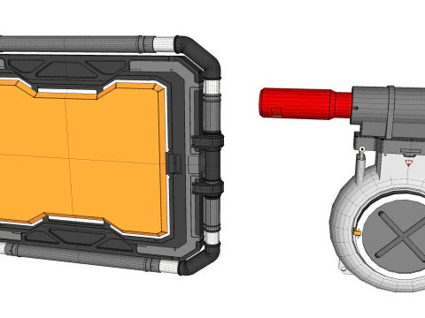 Kitbash de arquitetura de fic&ccedil;&atilde;o cient&iacute;fica 52 Modelo 3D