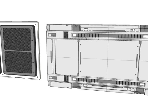 Kitbash de arquitetura de fic&ccedil;&atilde;o cient&iacute;fica 52 Modelo 3D