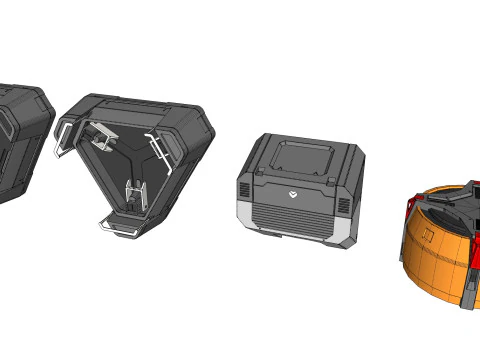 Kitbash de arquitetura de fic&ccedil;&atilde;o cient&iacute;fica 52 Modelo 3D