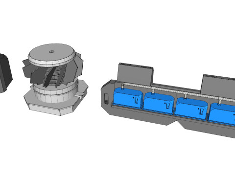 Sci-fi Architecture kitbash 52 Modelo 3D