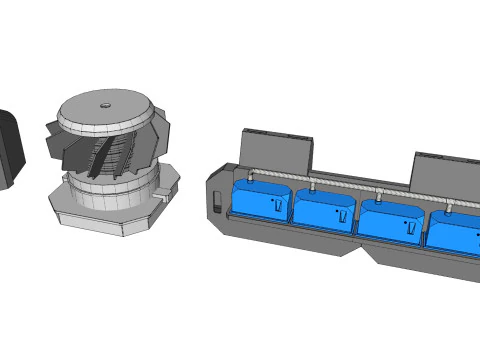 Kitbash de arquitetura de fic&ccedil;&atilde;o cient&iacute;fica 52 Modelo 3D