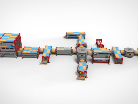 Sci-fi Residential module for habitation Model 3D