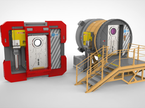 Sci fi door 25 3D मॉडल