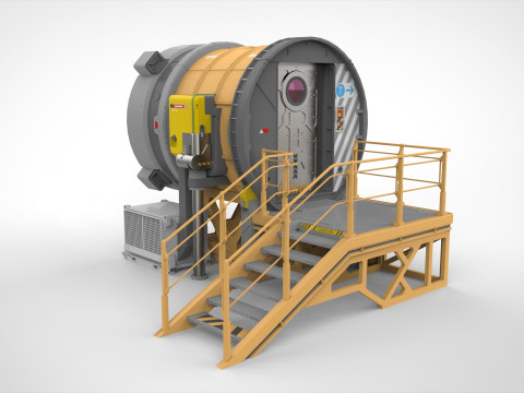 Sci fi door 25 Modelo 3D