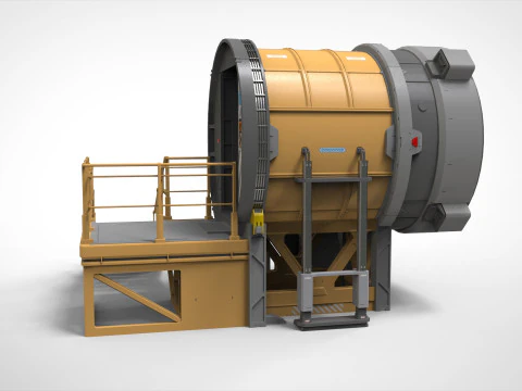 Sci fi door 25 3D Model