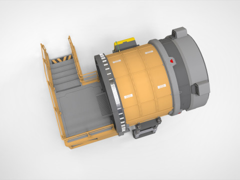 Sci fi door 25 Modelo 3D