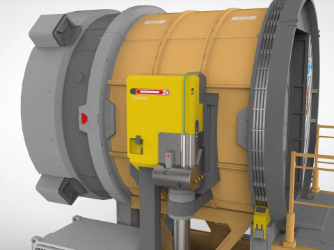 Sci fi door 25 3D Model