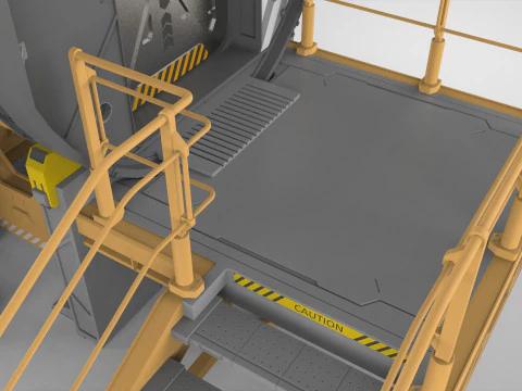 Sci fi door 25 3D Model