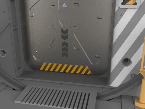 Sci fi door 25 3D Model