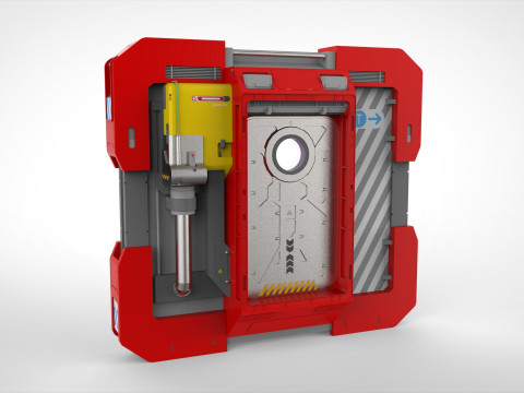 Sci fi door 25 Modelo 3D