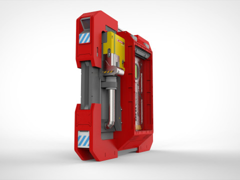 Sci fi door 25 Modelo 3D