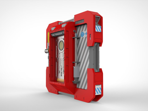 Sci fi door 25 Modelo 3D