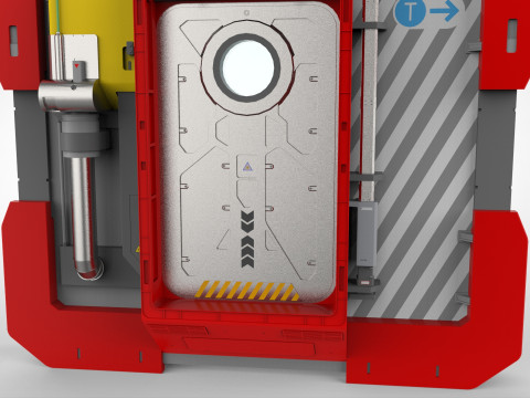 Sci fi door 25 Modelo 3D