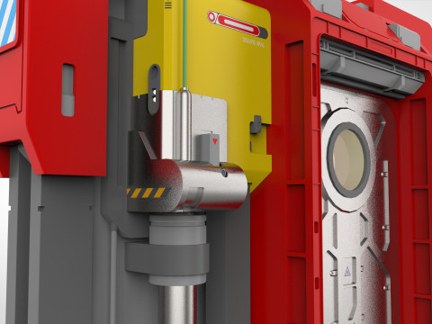 Sci fi door 25 Modelo 3D