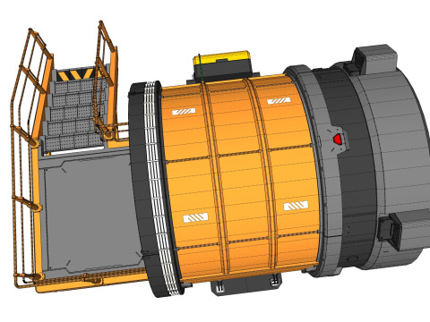 Sci fi door 25 Modelo 3D