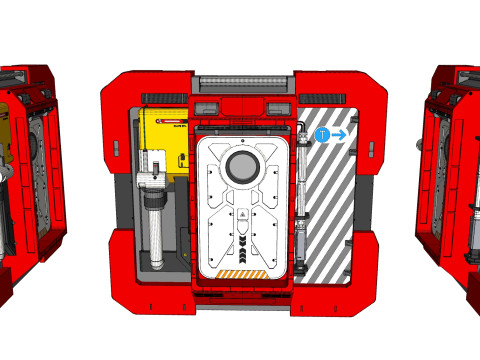 Sci fi door 25 Modelo 3D