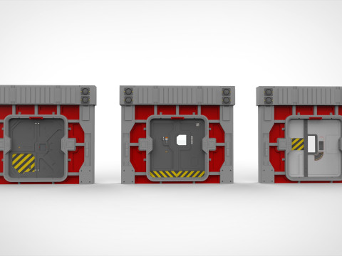 Sci fi door 26 3D Model